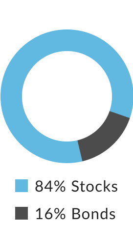 ABLE Aggressive: 84% Stocks, 14% Bonds
